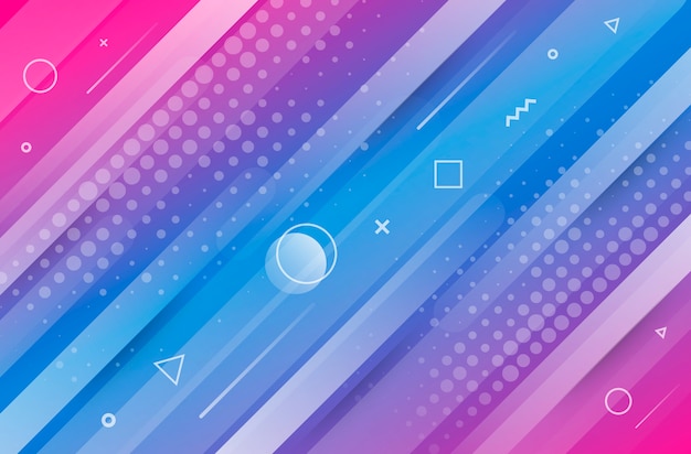 Vector abstract background with geometric shapes