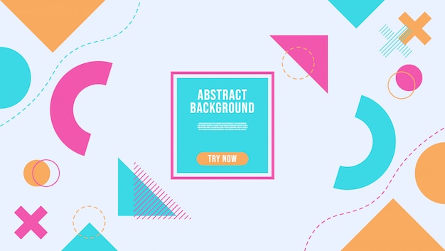 Vector abstract background with geometric style