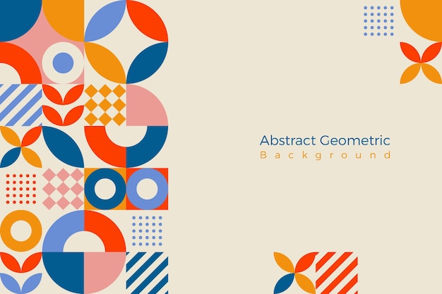 Abstract background with geomitrc shapes