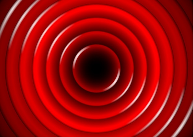 Abstract background with glossy red circles