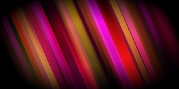 Вектор Абстрактный фон со светящимися красочными косыми полосами в красных тонах