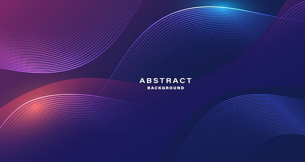 abstract background with glowing curved lines