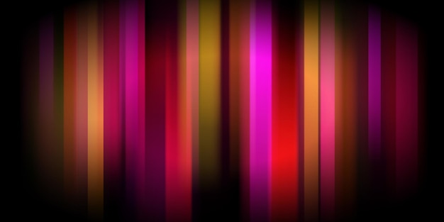 Abstract background with glowing vertical colorful stripes in red colors