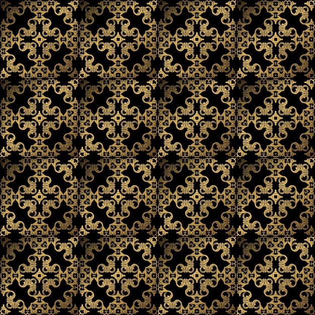 Abstract Background with Gold Ornament 