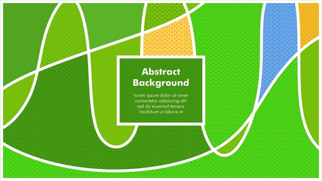 Vector abstract background with green color for social media banner flayer presentation