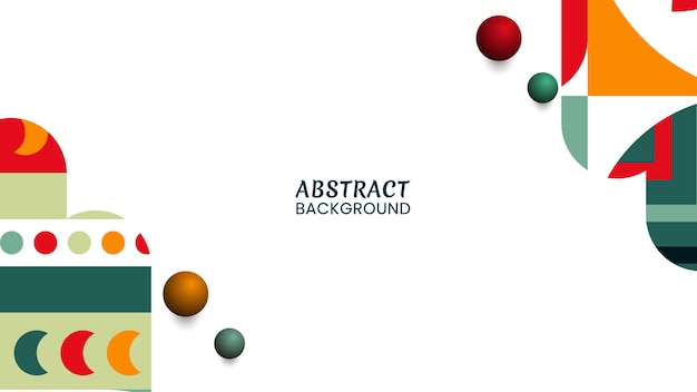 abstract background with grometric multicolor pattern shapes and ornaments