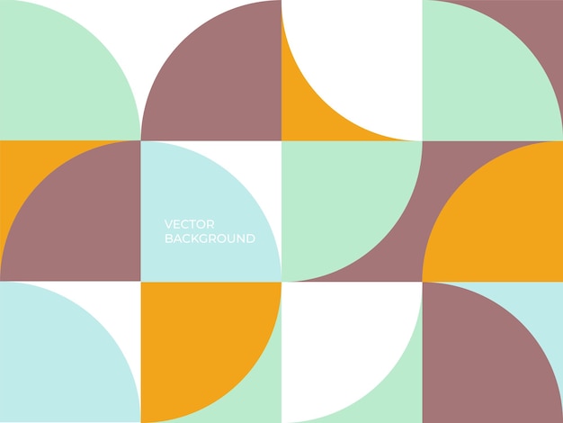 Abstract background with half circle square line dot wave geometric textures, memphis style