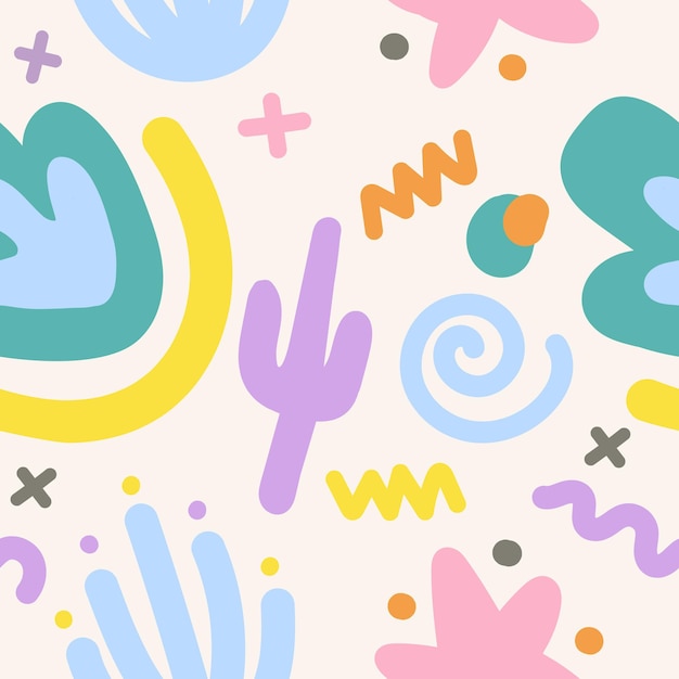 手描きのパターンデザインの抽象的な背景