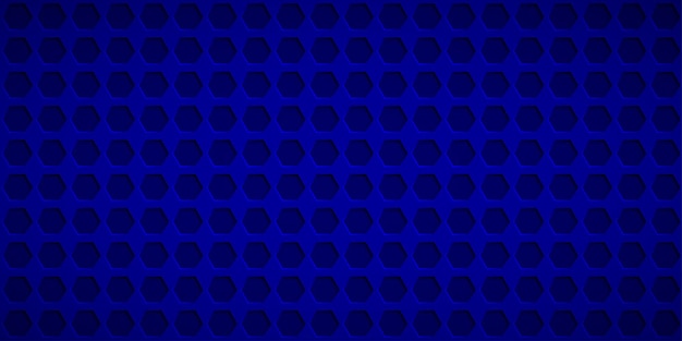 Vector abstract background with hexagon holes in blue colors