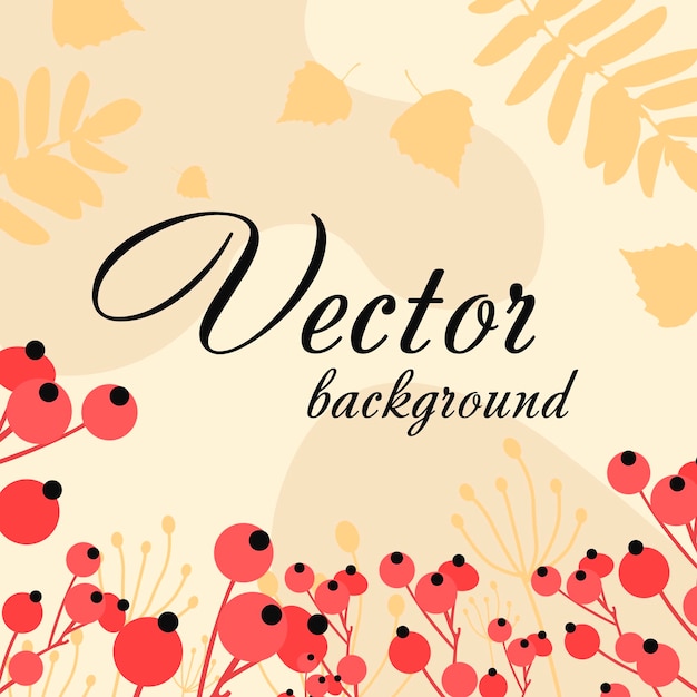 Abstract background with leaves