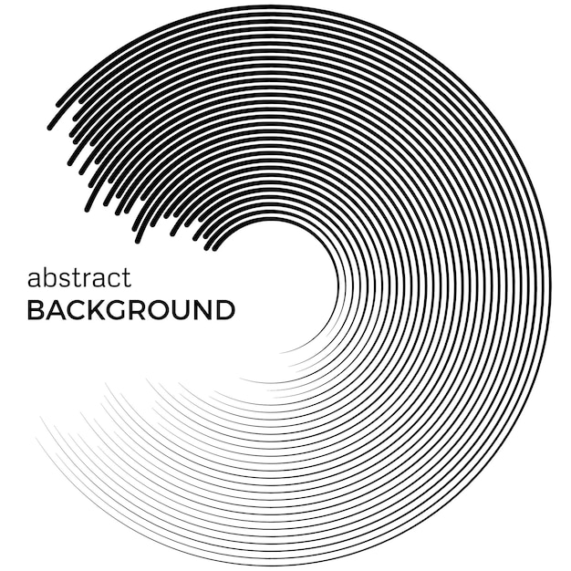 Абстрактный фон с линиями. Круги с местом для текста на белом фоне.
