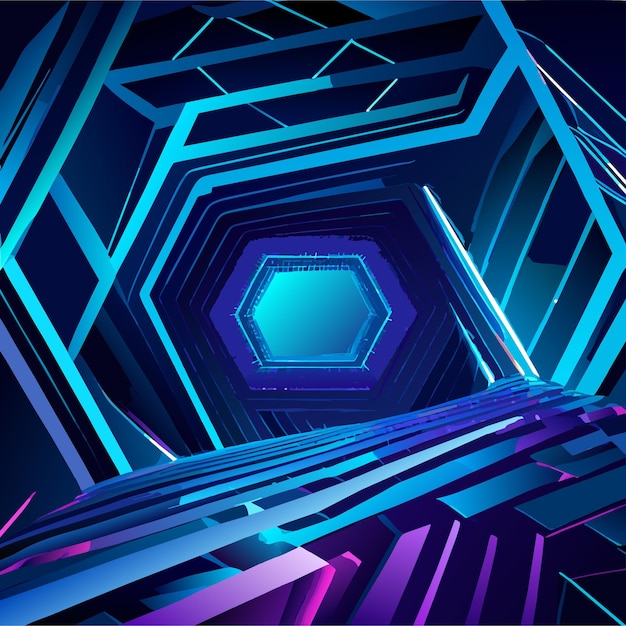Abstract background with low poly design with connecting dots