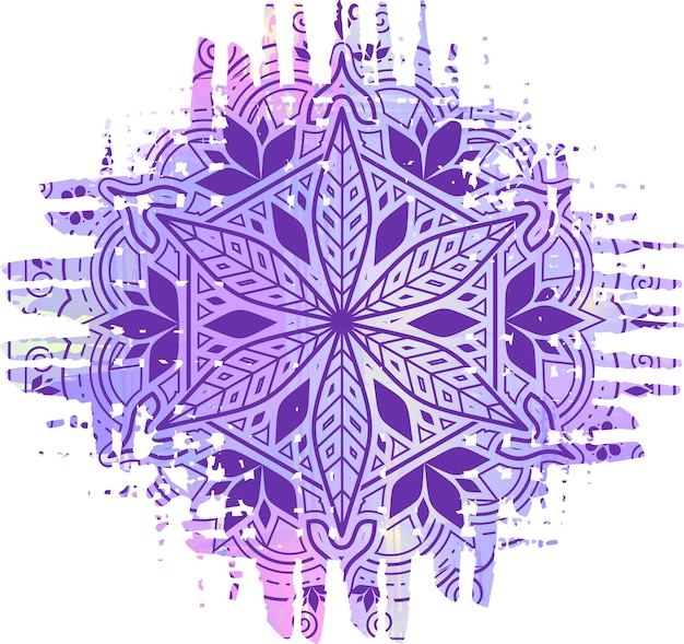 Abstract background with mandala graphic vector illustration