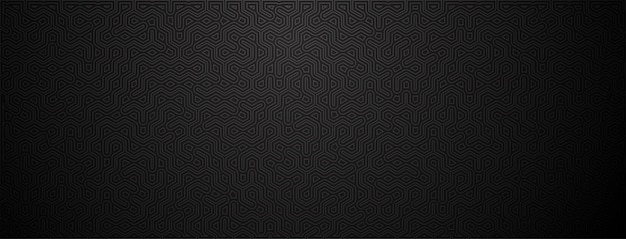 Vector abstract background with maze pattern in black and gray colors