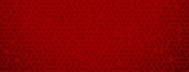 Abstract background with maze pattern in red colors