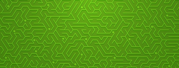 Abstract background with maze pattern in various shades of green colors