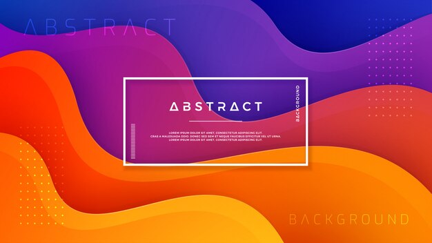 Abstract background with mixing purple, blue, and orange color.