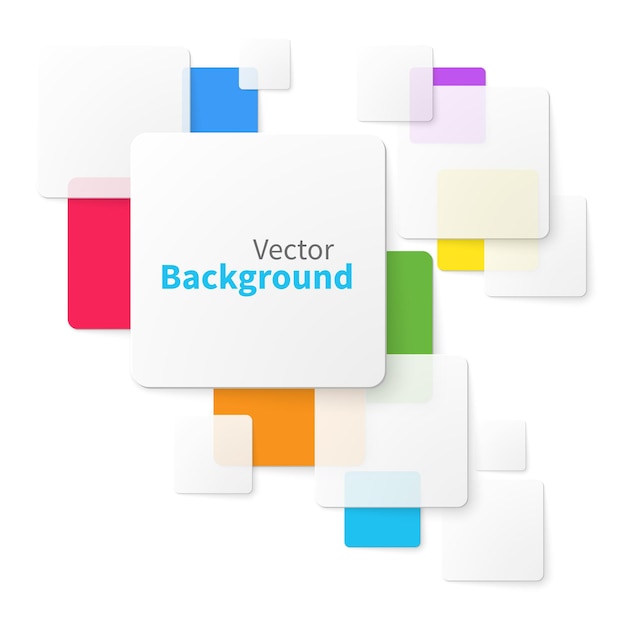 Vector abstract background with modern squares.