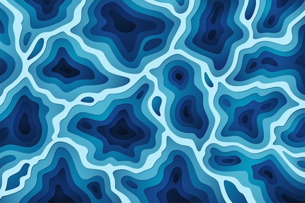 Vector abstract background with paper cut shape