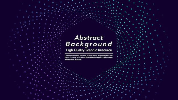 Abstract background with particles floating are hexagon shape.