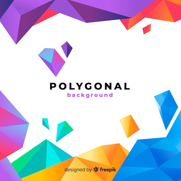 Abstract background with polygonal shapes