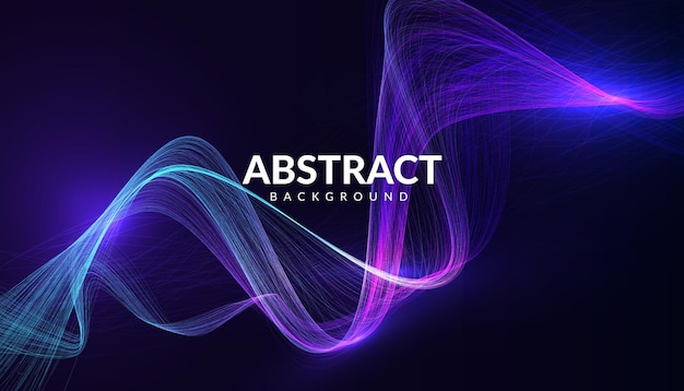 Abstract background with purple wave design