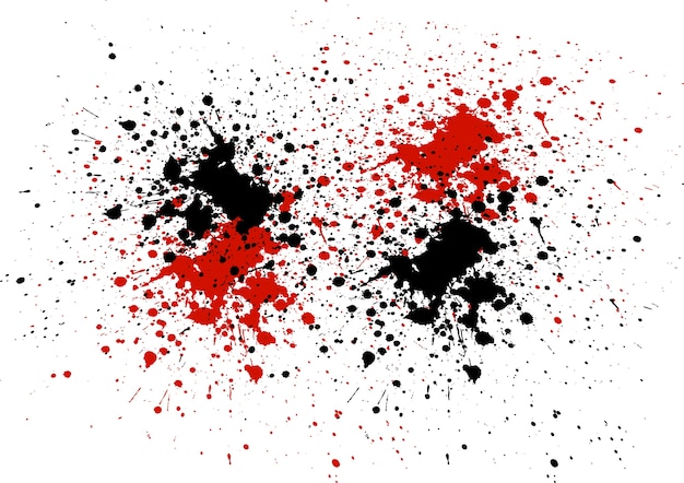 Abstract background with red and black color splatters