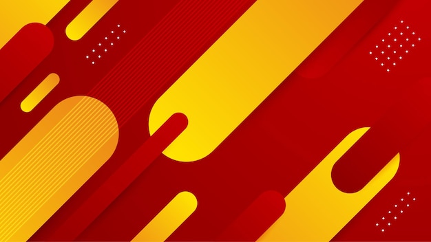 Абстрактный фон с красным оранжевым желтым градиентом цвета Векторный абстрактный графический дизайн шаблон баннера веб-шаблон для дизайна презентации флаер социальные сети обложка веб-баннер технический баннер