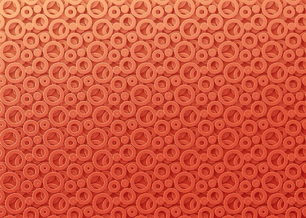 Abstract background with rings. texture circles spheres. pattern 3d round elements.