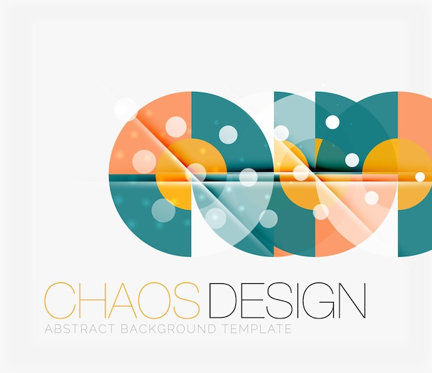 Abstract background with round shapes