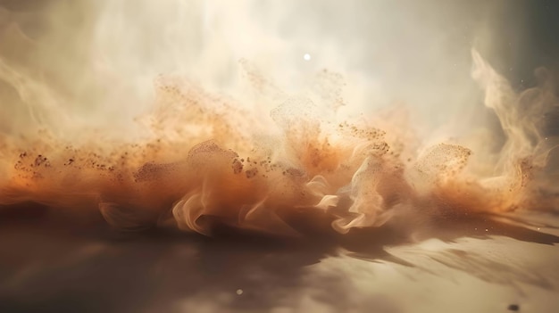 砂の霧の抽象的な背景