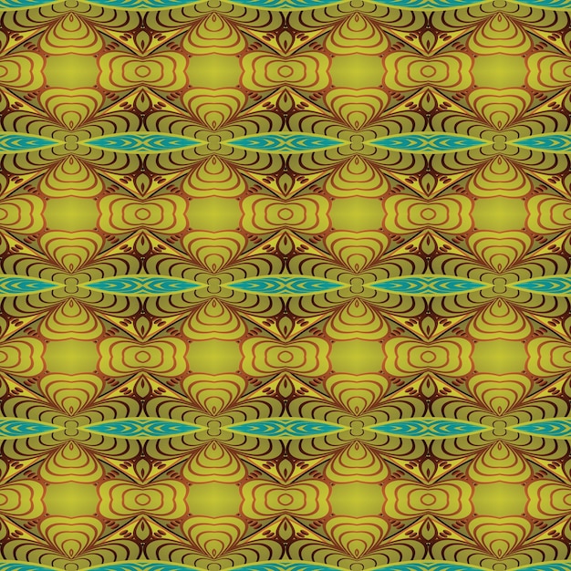 Abstract background with seamless textured green brown and golden yellow colors