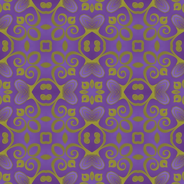 Абстрактный фон с бесшовным текстурированным фиолетовым в сочетании с желтым