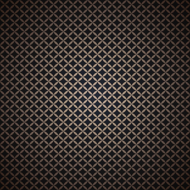 Vector abstract background with small geometric pattern in black and gold and gradient darkening