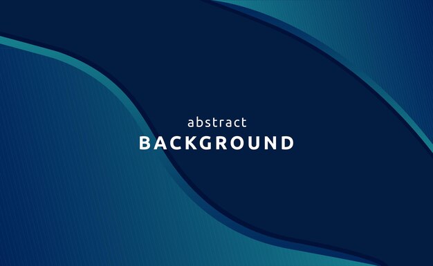 Abstract background with smooth gradient waves on a background Dark blue Vector illustration