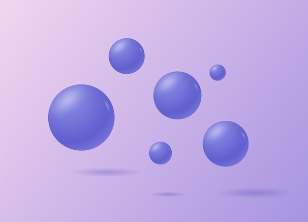 Abstract background with spheres