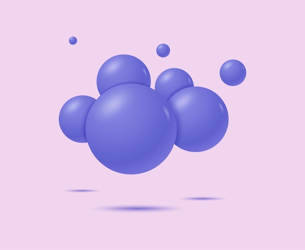 Abstract background with spheres