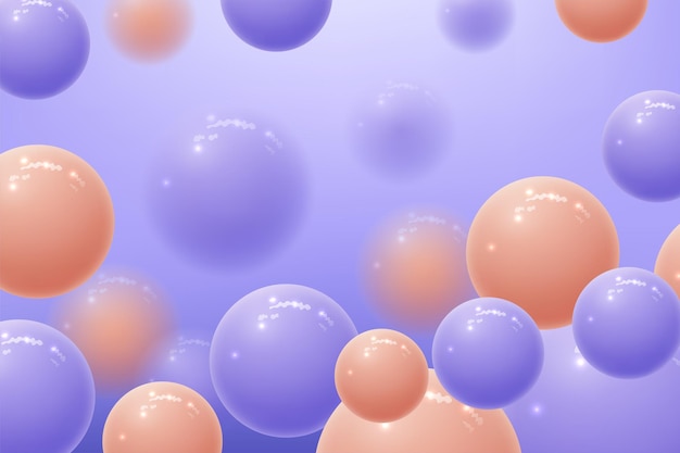 Abstract background with spheres