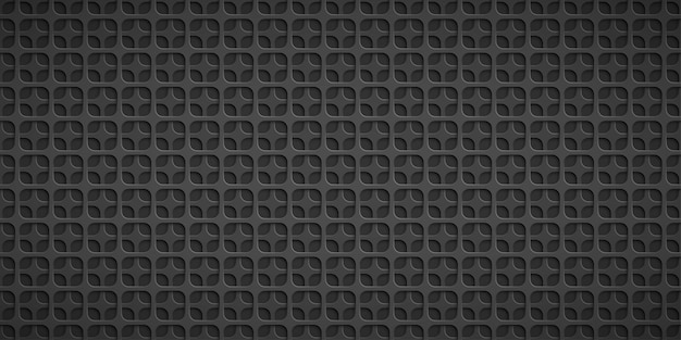 Abstract background with squares holes in gray colors