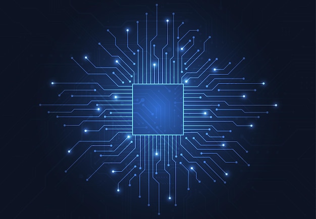 技術回路基板のテクスチャと抽象的な背景電子マザーボードの図通信とエンジニアリングの概念ベクトル図