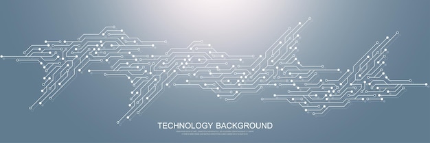 기술 회로판 텍스처와 함께 추상적인 배경