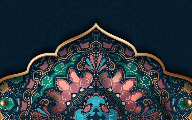 Abstract background with traditional ornament