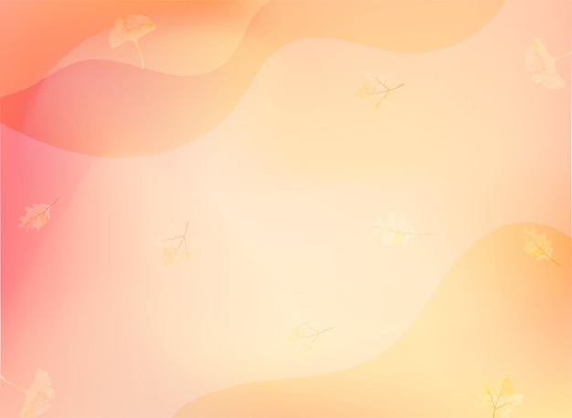 Abstract background with waves in orange colors