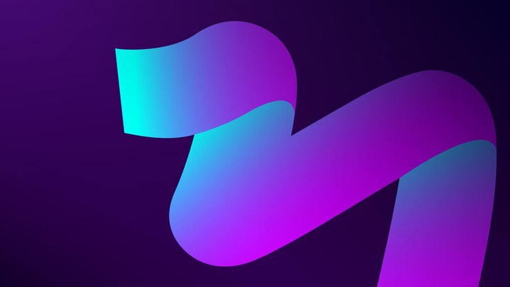 Vector abstract background with waves, pink gradient color, purple background, pink walpaper, glow