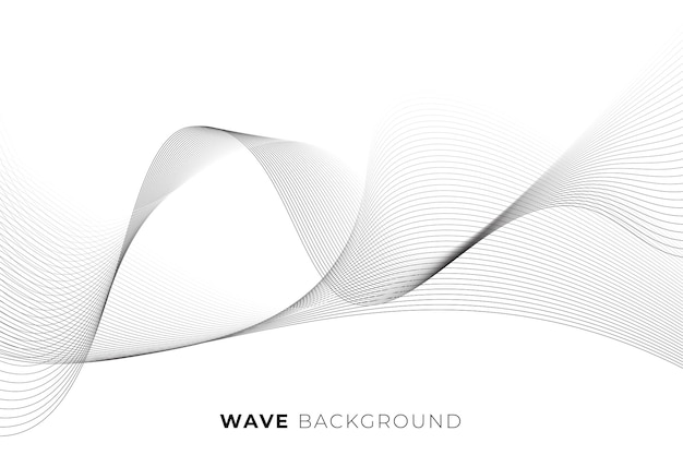 Abstract background with wavy line style