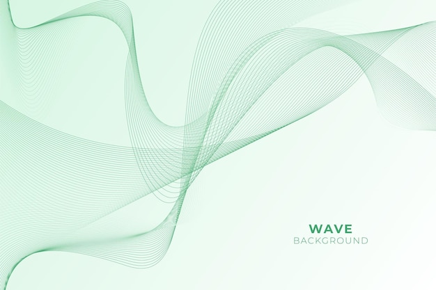 Vector abstract background with wavy line style