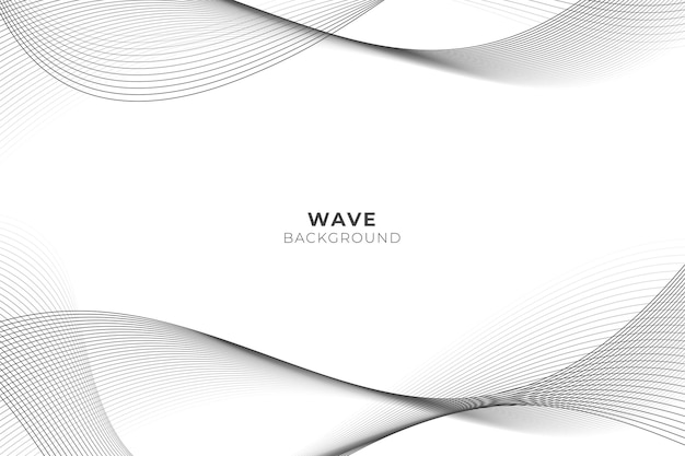 Abstract background with wavy line style