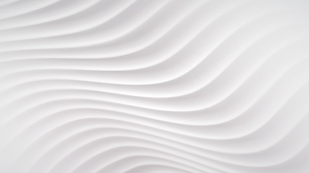 Vector abstract background with wavy lines in white colors