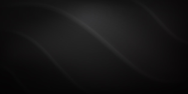 Abstract background with wavy surface in black and gray colors