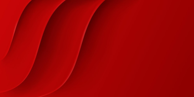 赤い色の波状の表面を持つ抽象的な背景